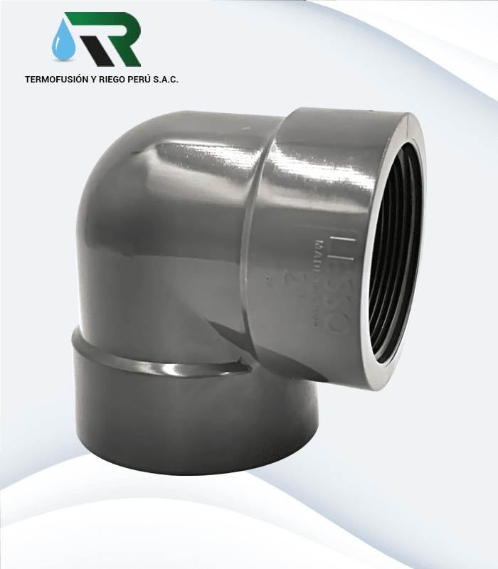 CODO DE 90° SCH-80 CON ROSCA PVC LESSO