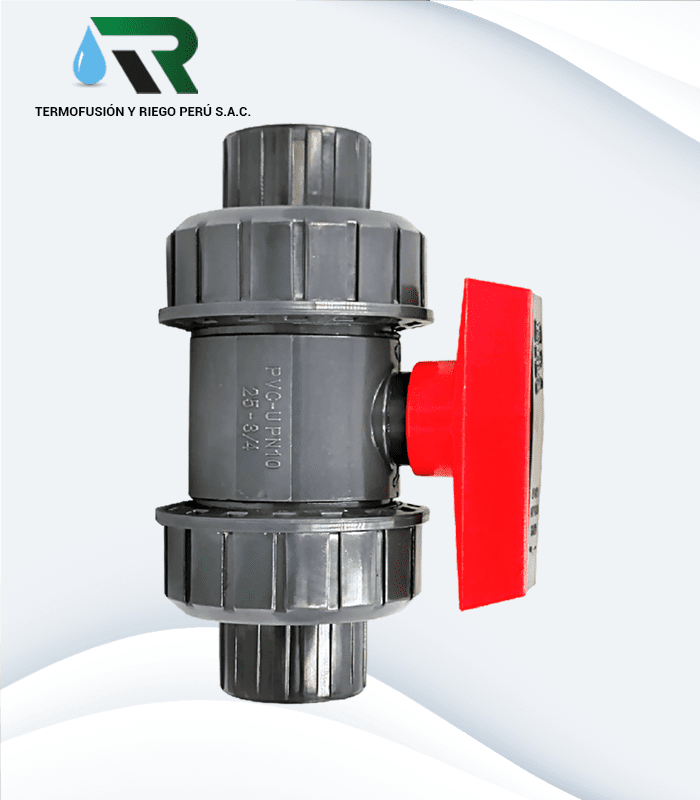 VALVULA CON DOBLE UNION UNIVERSAL SCH-80 PVC ERA