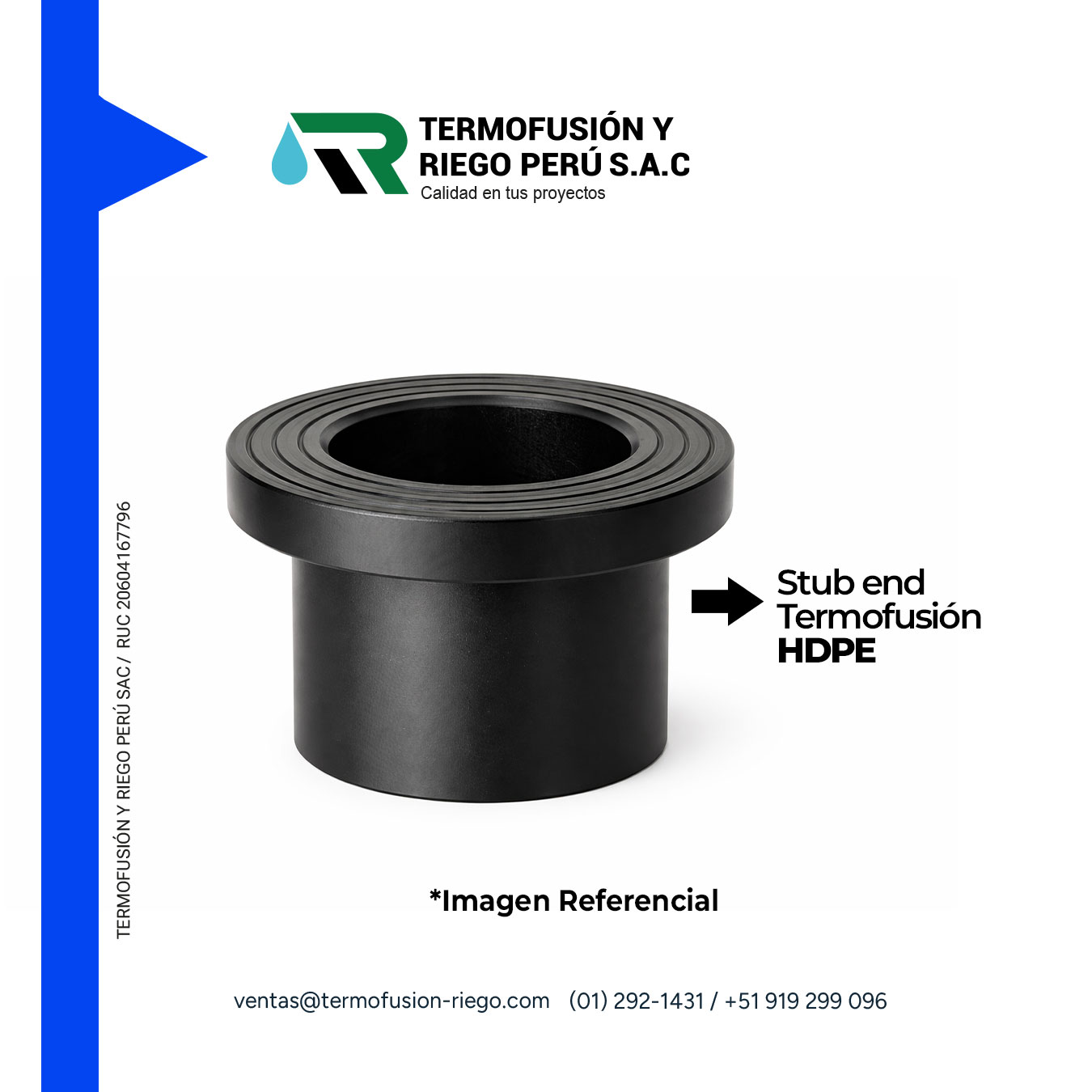 STUB END TERMOFUSION HDPE