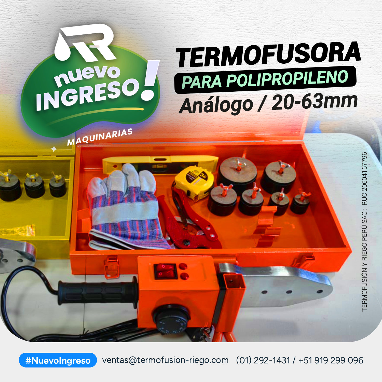 Termofusor Naranja Set Econocompleto PPR