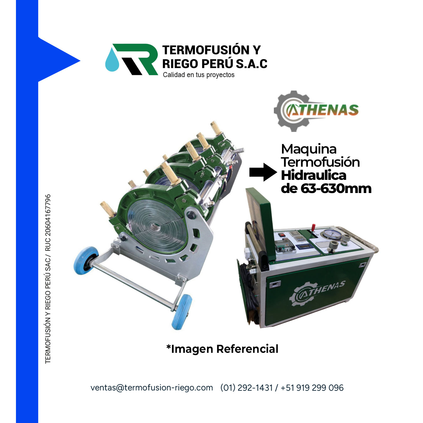 MAQUINA TERMOFUSION HIDRAULICA 630
