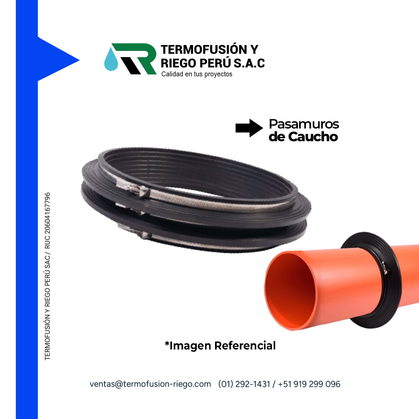 PASAMURO DE CAUCHO