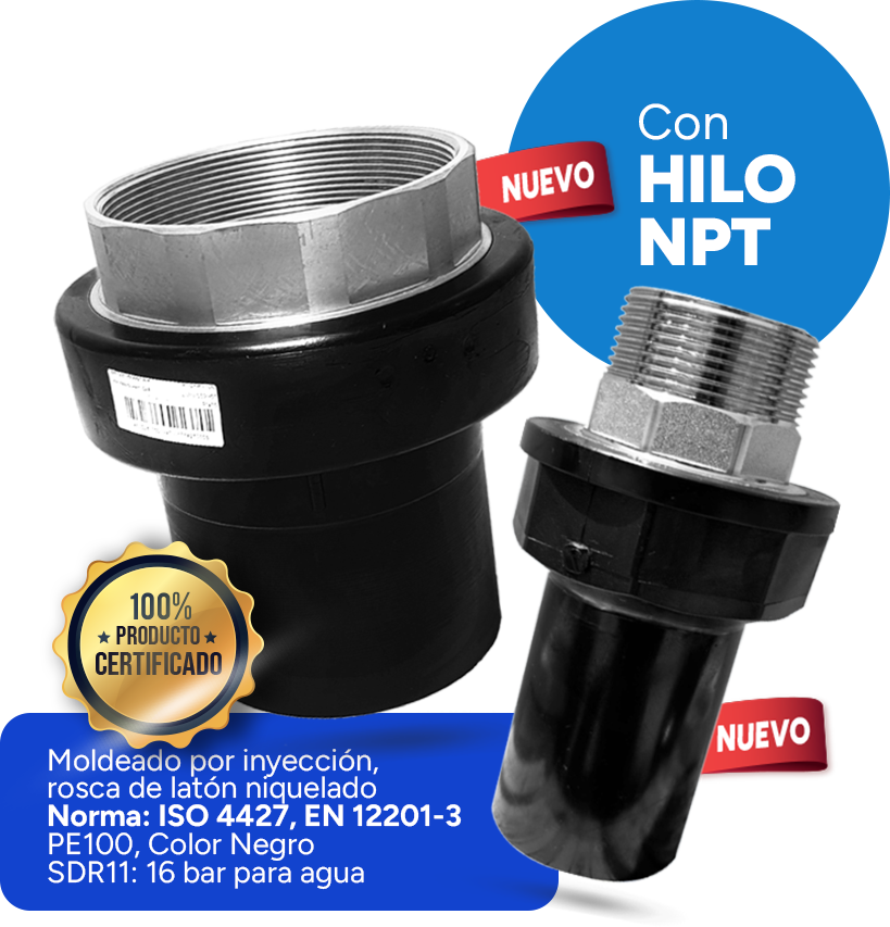 Transiciones
HDPE Certificadas