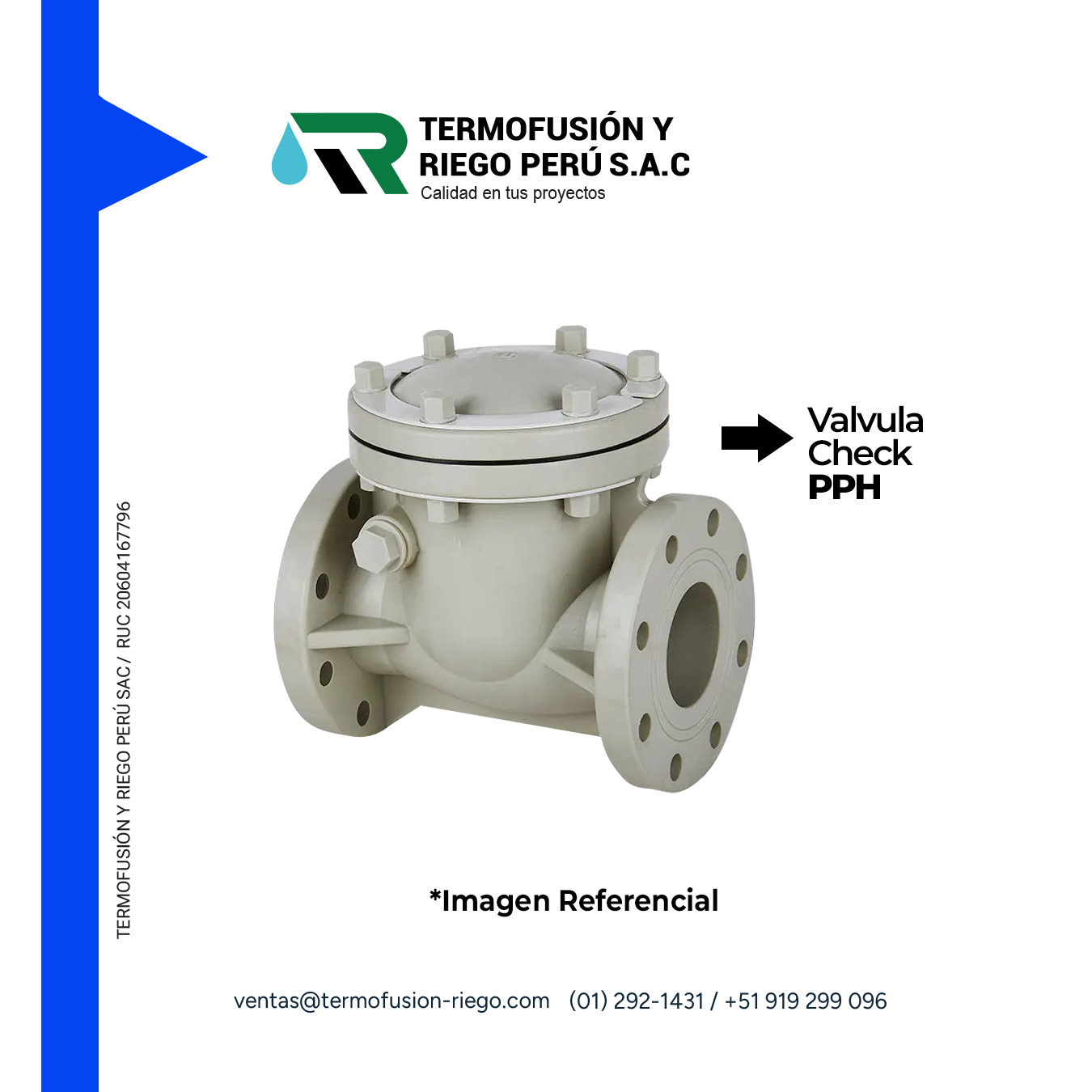 VALVULA CHECK PPH – Duragua®