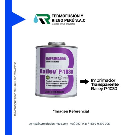 IMPRIMIDOR PVC-CPVC-ABS TRANSPARENTE P-1030 BAILEY