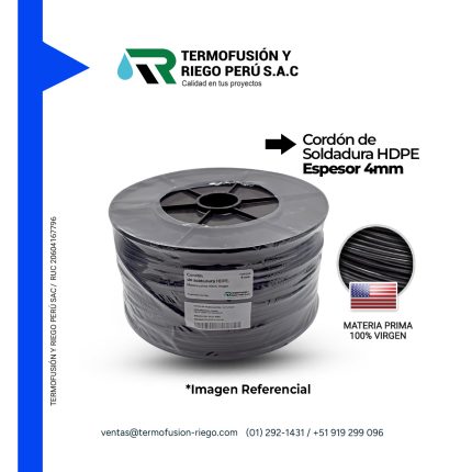 CORDON DE SOLDADURA HDPE - 4MM