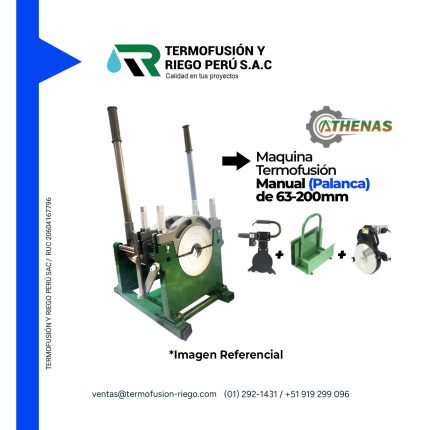 MAQUINA TERMOFUSION MANUAL PALANCA 200MM
